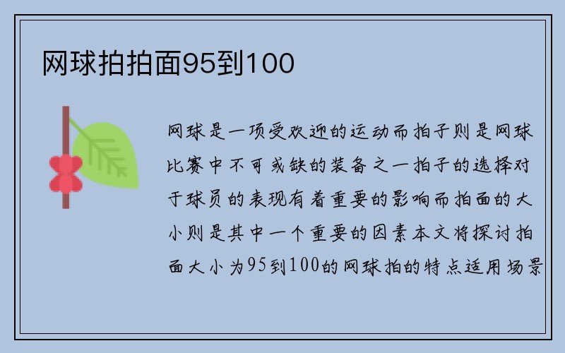 网球拍拍面95到100